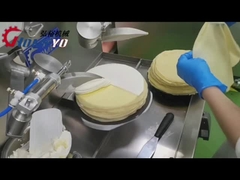 Equipo automático de fabricación de máquinas de espallamiento de crema de pastel de crepe de 3kw
