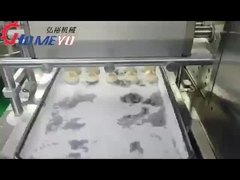 Depositador de tarta de taza de galletas de mantequilla comercial 3KW para fábrica de bocadillos